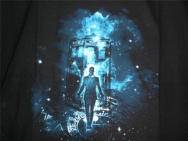 TeeFury Doctor Who LARGE &quot;Time Traveler&quot; Doctor Who Tribute BLACK - $14.00