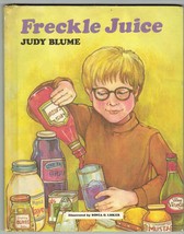 Vintage 1971 Freckle Juice Judy Blume Weekly Reader HC Book - £10.47 GBP