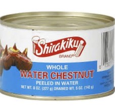 Shirakiku Whole Water Chestnut 8 Oz (Pack Of 20) - £154.77 GBP