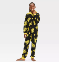 Pokemon Pikachu Hoodie Union Suit One Piece Pajamas BOYS or GIRLS Med 8-10 NEW - £25.31 GBP