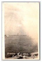 RPPC Statue of Liberty July 2 1918 New York NY NYC UNP Postcard G19 - £6.07 GBP