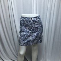 Baccini Skirt Womens 14 Blue White Paisley Pockets Mini Boho Y2K Travel - £12.81 GBP