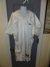 White Football Jersey Youth Blank Nike Vapor Mesh Size XL Boy's NEW - $36.00