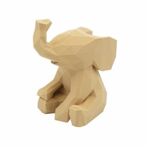 Low Poly Baby Elephant Figurine Statue - £7.18 GBP