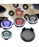 59mm BLUE JAGUAR ALLOY WHEEL CENTRE HUB CAPS for X TYPE, XJ,X,S,XK,XK8,F... - $465.34 MXN