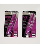 2ct- Maybelline The  Falsies Flared Volume Express Mascara Blackest Blac... - $330.46 MXN