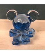 Vintage 2.5” Hand Blown Glass MOUSE KOALA BEAR Art Glass  Smooth Pontil ... - $55.44