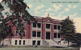 Sacred Heart School Salina Kansas KS Dorrance Postcard D42 - £2.30 GBP