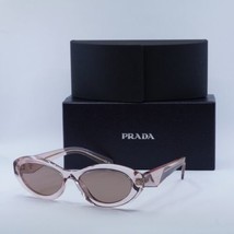 PRADA PR26ZS 19Q10D Transparent Peach/Light Brown 55-16-145 Sunglasses N... - £292.98 GBP