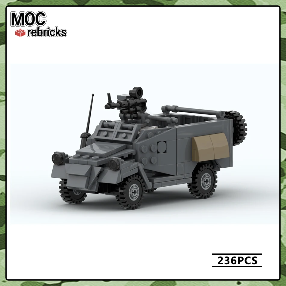 Military Vehicles Series BTR-40 Car MOC Building Block DIY Model Collection - £33.90 GBP