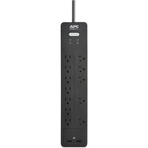 APC Surge Protector Power Strip, PH12, 2160 Joules, Flat Plug, 12 Outlet Power C - £41.02 GBP