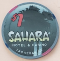 Sahara Hotel &amp; Casino Las Vegas NV $1 Casino Chip - £3.15 GBP