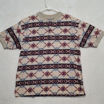 Red Lodge Trading Company Mens Polo Shirt Sz M Medium Short Sleeve Aztec... - $25.87