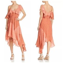 NEW Joie Silk Hacinthia Asymmetrical Mix Sleeves Dress Size Large Cinnam... - $90.00