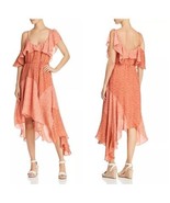 NEW Joie Silk Hacinthia Asymmetrical Mix Sleeves Dress Size Large Cinnamon Color - $90.00