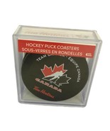 Tim Hortons Team Canada Hockey Puck Coaster Box of 4 NEW Sealed Canadian... - £23.42 GBP