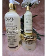 X 3 Set  Easy Glow Gold Body Lotion  500ml,  Serum &amp; Face Cream  - $152.44 CAD