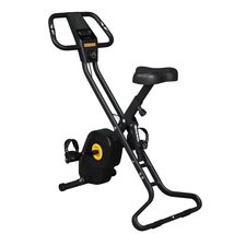 Folding Upright Training Stationary Bike With 8 Levels Of Magnetic Resis... - £135.64 GBP