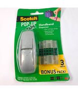 NEW Scotch Pop-Up Hand Dispenser handband 225 Tape Strips refill 3M gray... - $477.50 MXN