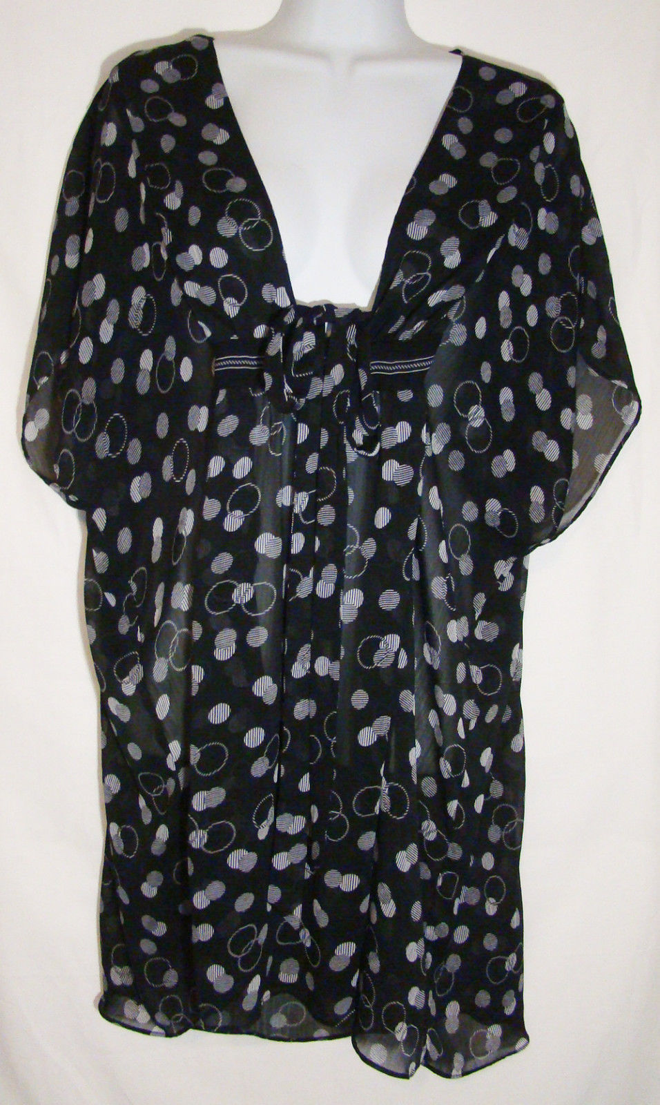 Anne Cole Collection ~ Women's Black Shear Swimsuit Cover Up ~ Size Large - $14.50