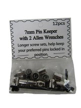 ( 24 Pieces ) 7mm Silver Pin Keepers w/ Allen Wrenches (backs Locks Lock... - $82.76 MXN