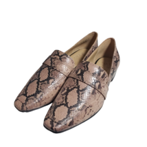 Naturalizer Womens Cicero Nude Snake Print Slip On Low Heel Loafers Shoes Sz 6M - £48.21 GBP