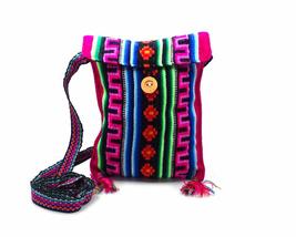 Mia Jewel Shop Small Multicolored Tribal Print Striped Pattern Slim Square Purse - £11.67 GBP