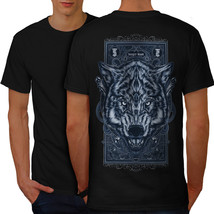 Hungry Blood Wolf Animal Shirt  Men T-shirt Back - $12.99