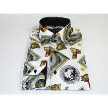 Mens Sports Dress Shirts By AXXESS From Turkey 100% Egyptian Cotton 622-12 White image 4