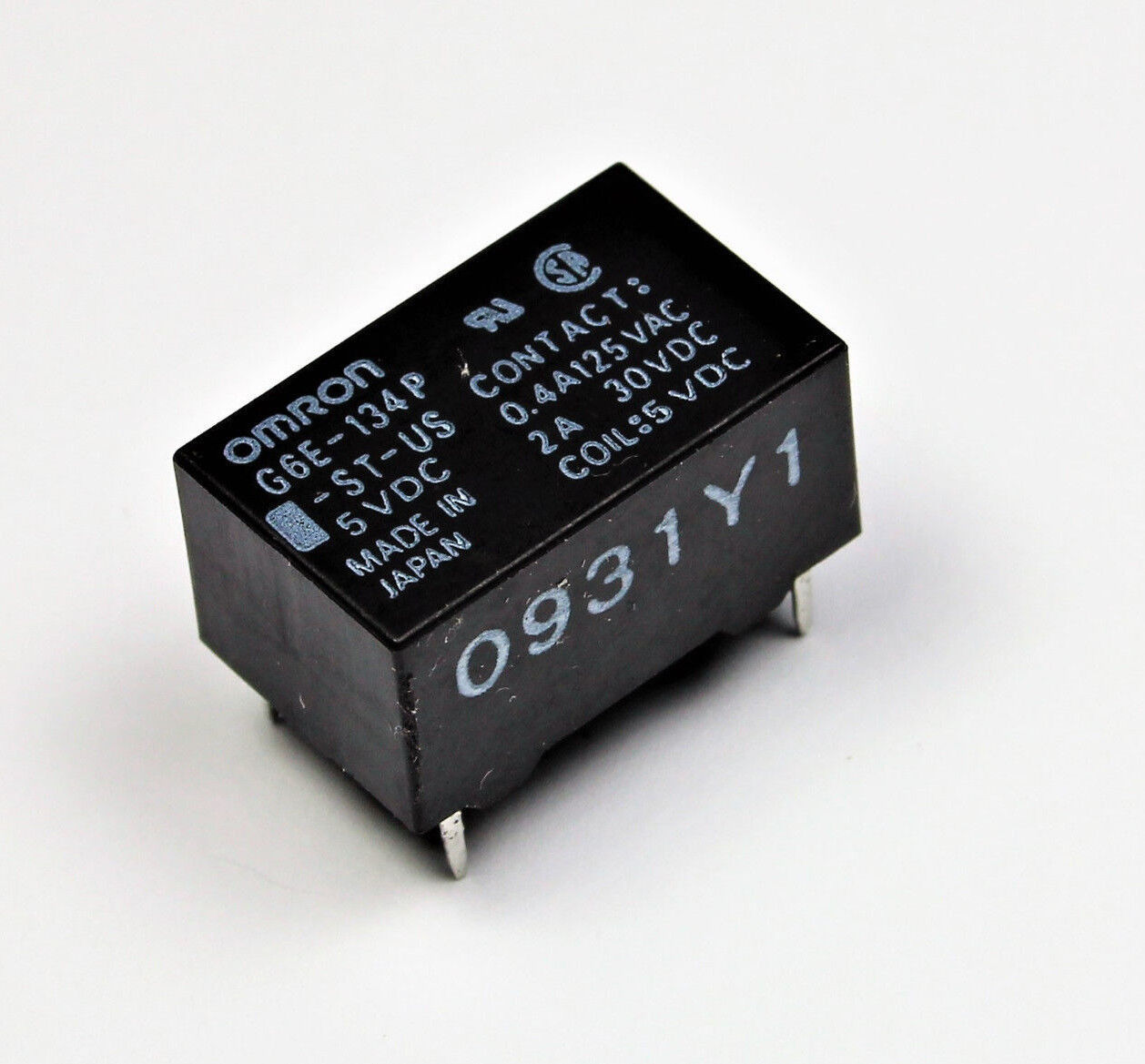 Omron 5VDC Relay SPDT 2A 30vdc G6E-134P Made in Japan - $9.75