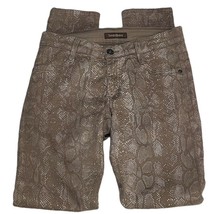 Anthropologie James J EAN S Twiggy Snake Print Brown 5 Pocket Pant Women Size 27 - £28.76 GBP