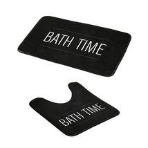 EVIDECO French Home Goods Non-Slip Microfiber Bathmat or Contour Rug with &#39;Bath  - £16.47 GBP+