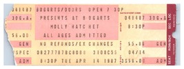 Molly Hatchet Concert Ticket Stub April 14 1987 Cincinnati Ohio - $24.74