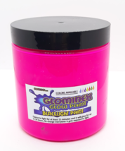 Glominex Neon Pink Blacklight Paint  8 Ounce Jar - Great For Parties - £23.97 GBP