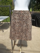 Nwot Inc Brown&amp;Beige Animal Print Skirt 16 - $17.99