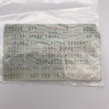 Jimmy Buffett &amp; The Coral Reefer Band Concert Ticket Stub Feb 14 1998 Charlotte - £4.69 GBP