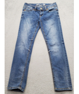Seven7 Jeans Women&#39;s 27 Blue Denim Straigh Leg Slim Fit Flat Front Mediu... - $30.36 CAD