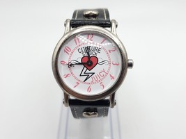 Juicy Couture struck watch JC.22.3.25.0076 Women New Battery Black Band 30mm - $39.99