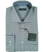NEW Bobby Jones Collection Fine Cotton Shirt!  Medium  Turqoise Blue Plaid - £54.72 GBP