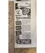 Vtg Print Ad Gebhardt&#39;s Eagle Chili Powder San Antonio TX Sombrero 6.25&quot;... - £6.89 GBP