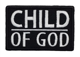 Child of God Embroidered Iron On Patch 3&quot; x 2&quot; Easter Cross Jesus God Re... - $5.47