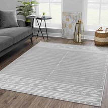 Size: 2&#39; x 3&#39; Rectangle - Tigri Aztec Ivory &amp; Gray 2324 Area Rug - Clear... - $719.76 MXN
