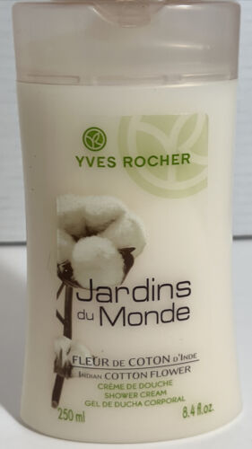 Yves Rocher Jardins du Monde Indian Cotton Flower Shower Cream 8.4 oz NOS - $12.19