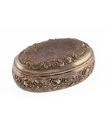 Gorham Sterling Silver Edwardian Trinket Box w/ Monogram B160 - $7,994.06 MXN