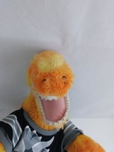 Build A Bear Velociraptor T Rex Dinosaur Plush Orange/Yellow Stuffed Ani... - £13.17 GBP