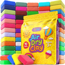 Flyflag Air Dry Clay - 70 Colors, Ultra Light and Soft, Non-Toxic Modeli... - $29.21