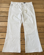 NWT Adriano Goldschmeid Women’s Quinne Cropped Pants Size 32 In White H9 - £49.26 GBP