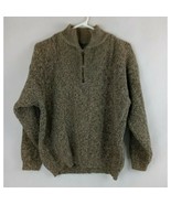 Club Room Men&#39;s Pima Cotton Quarter-Zip Sweater Size Large - $16.82