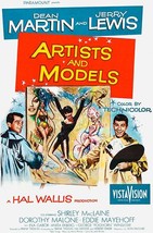 Artists And Models - Martin &amp; Lewis - 1955 - Movie Poster - £26.30 GBP