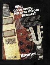 Vintage 1981 Kramer Guitar advertisement print reprinted ad in 2020 - $4.01